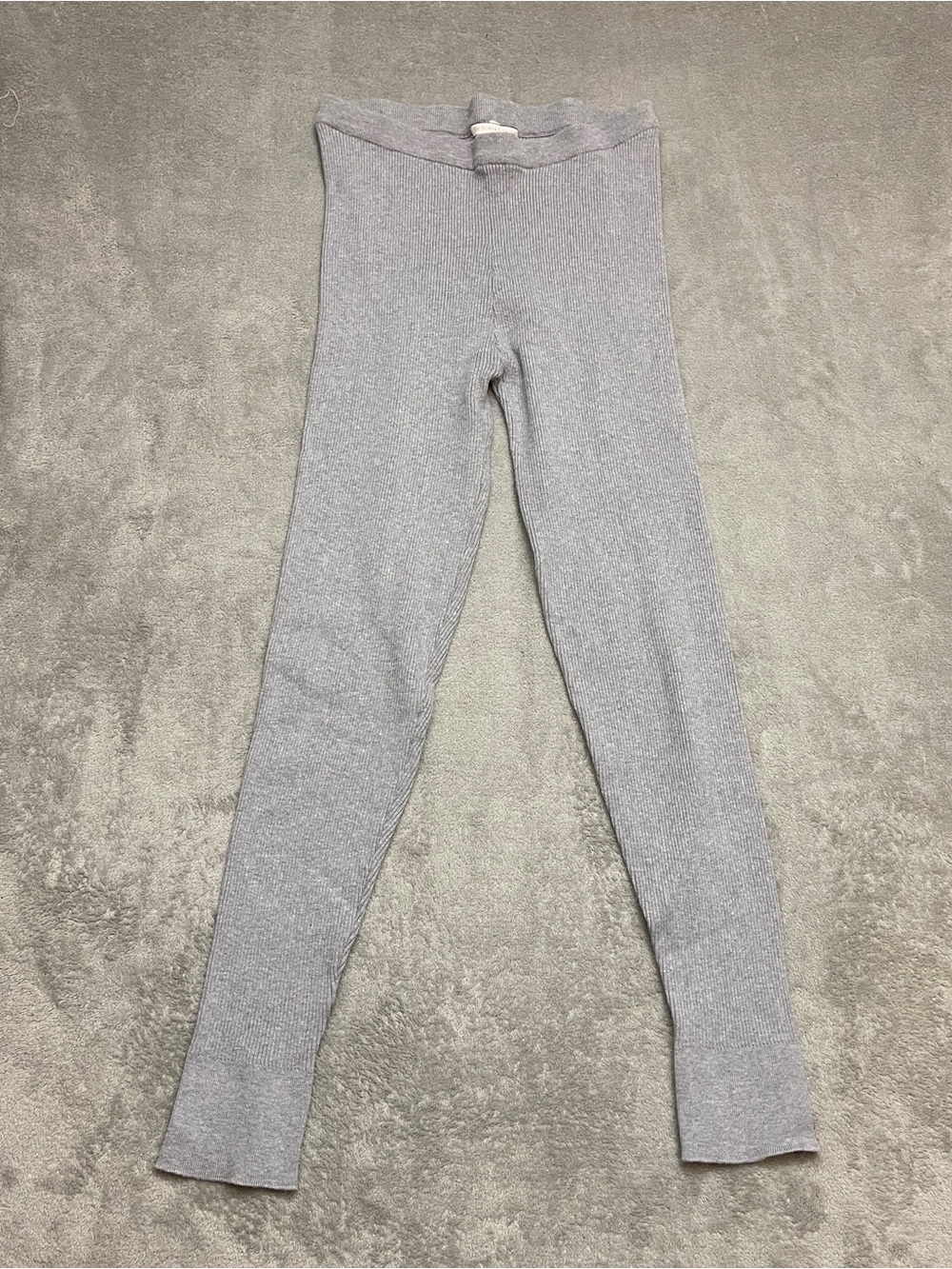 PINK Victoria’s Secrets Yoga ribbed Gray High-Waisted ankle Leggings size L